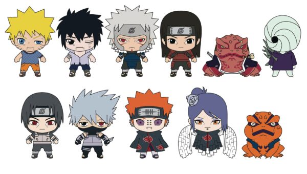NARUTO SHIPPUDEN SERIES5 3D FOAM BAG CLIP ( EACH )