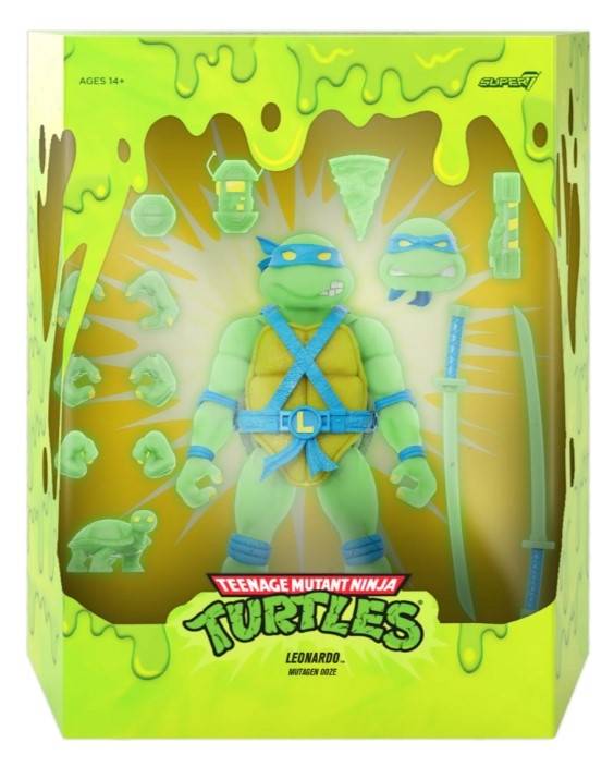 TMNT ULTIMATES LEONARDO MUTAGEN OOZE GLOW FIG