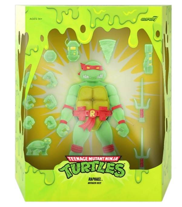 STL243280 TMNT ULTIMATES RAPHAEL MUTAGEN OOZE GLOW FIG