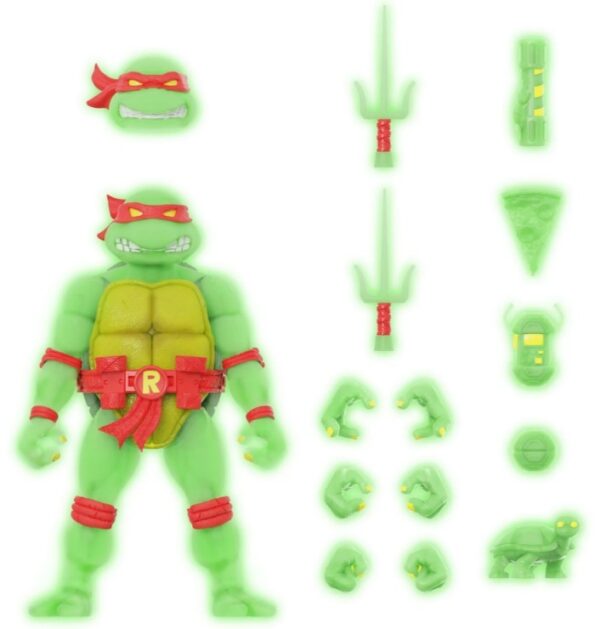 STL243280_1 TMNT ULTIMATES RAPHAEL MUTAGEN OOZE GLOW FIG