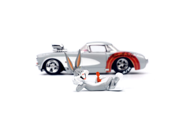 STL248058_1-scaled HWR BUGS BUNNY 1956 CHEVY CORVETTE W/FIG 1/24 DIE-CAST VEHICLE