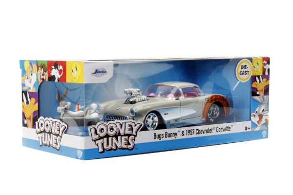 STL248058_5-scaled HWR BUGS BUNNY 1956 CHEVY CORVETTE W/FIG 1/24 DIE-CAST VEHICLE