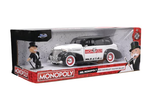STL254929 HWR MONOPOLY 39 CHEVY MASTER DLX W/FIG 1/24 DIE-CAST VEH