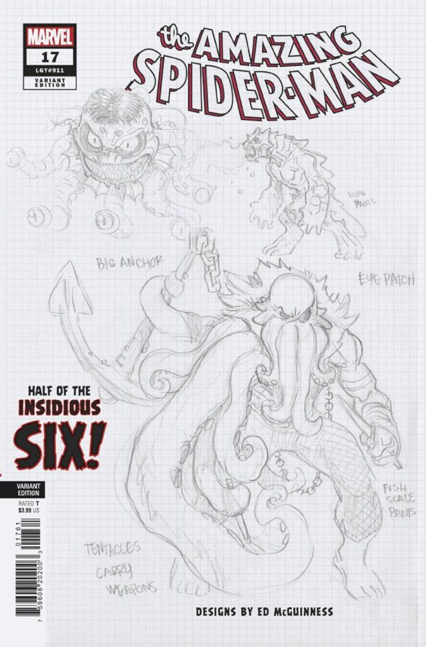 AMAZING SPIDER-MAN #17 MCGUINNESS DESIGN VAR