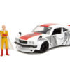 HWR ONE PUNCH MAN 74 MAZDA RX3 W/SAITAMA 1/24 DIE-CAST VEH