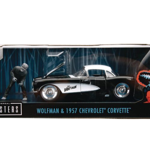 STL259669 HWR 1957 CHEVY CORVETTE W/WOLFMAN 1/24 DIE-CAST VEH
