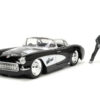 HWR 1957 CHEVY CORVETTE W/WOLFMAN 1/24 DIE-CAST VEH