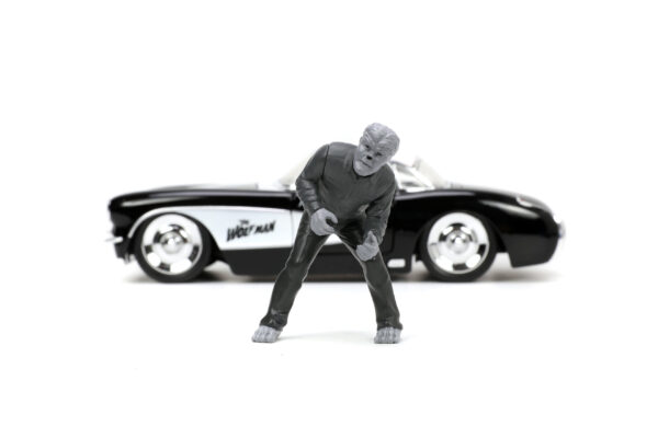 HWR 1957 CHEVY CORVETTE W/WOLFMAN 1/24 DIE-CAST VEH