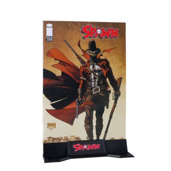 STL265579_8 SPAWN WV1 GUNSLINGER & AUGER 3IN AF W/COMIC 2PK
