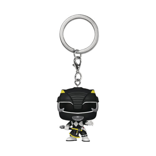 POCKET POP MMPR 30TH BLACK RANGER KEYCHAIN