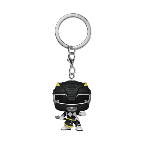 POCKET POP MMPR 30TH BLACK RANGER KEYCHAIN