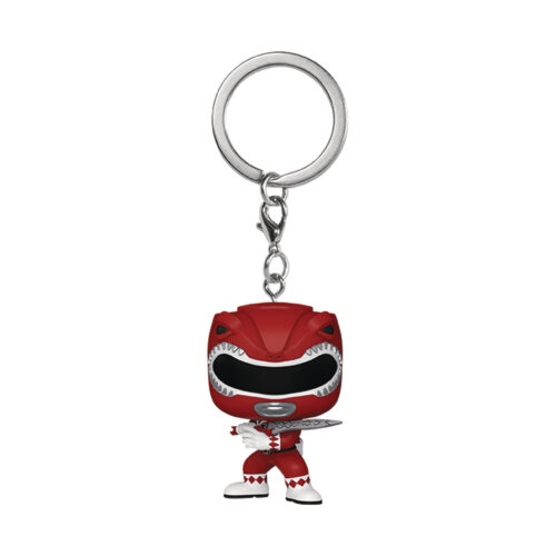 POCKET POP MMPR 30TH RED RANGER KEYCHAIN