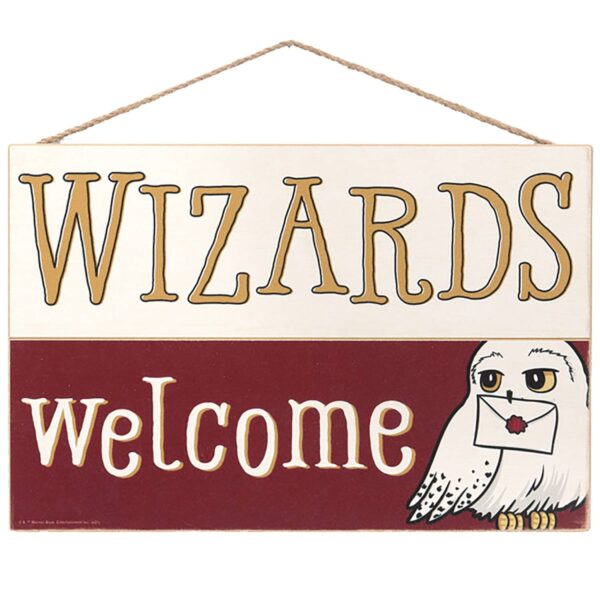 STL268419 HARRY POTTER HEDWIG HANGING WOOD WALL DECOR
