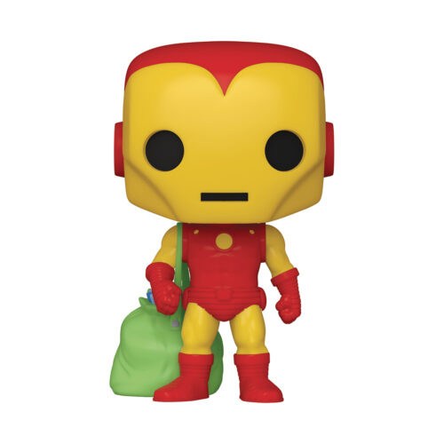 POP MARVEL HOLIDAY- IRON MAN W/BAG VIN FIG