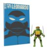 STL270195 TMNT BEST OF LEONARDO IDW COMIC BOOK & BST AXN 5IN AF