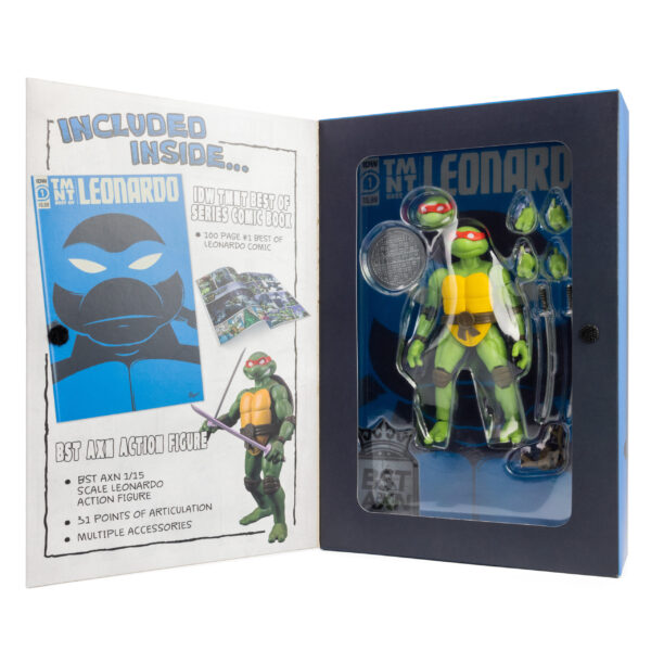STL270195_5-scaled TMNT BEST OF LEONARDO IDW COMIC BOOK & BST AXN 5IN AF