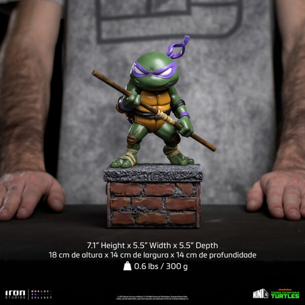 STL271305_7 SDCC 2023 MINICO TMNT DONATELLO V2 PX PVC FIG