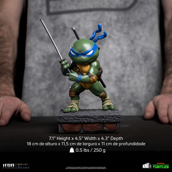 STL271307_7 SDCC 2023 MINICO TMNT LEONARDO V2 PX PVC FIG