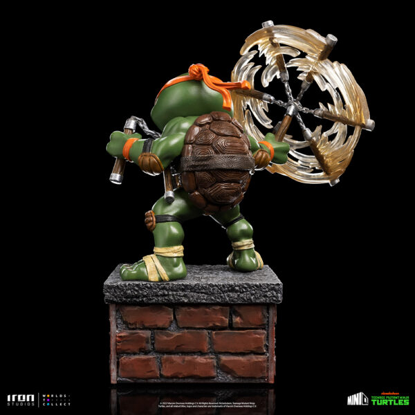 STL271308_3 SDCC 2023 MINICO TMNT MICHAELANGELO V2 PX PVC FIG