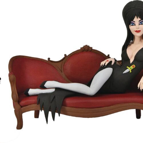 STL273688 ELVIRA TOONY TERRORS ELVIRA ON COUCH 6IN AF