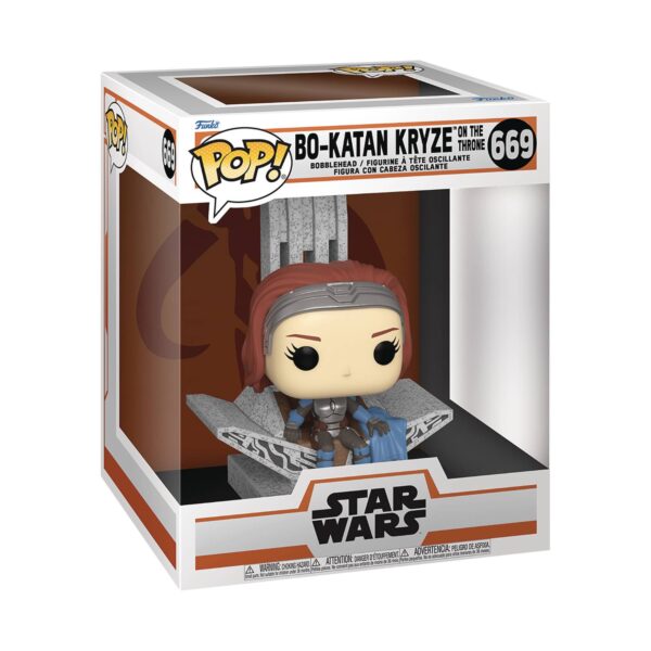 POP DLX MANDALORIAN BO-KATAN ON THRONE