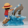 STL276700_2 ONE PIECE LOG STORIES MONKEY D LUFFY VS SEA MONSTER FIG