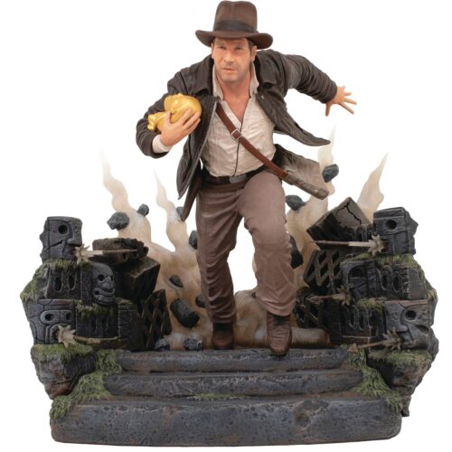 STL276772 RAIDERS OF THE LOST ARK DLX GALLERY ESCAPE W/IDOL PVC STATUE