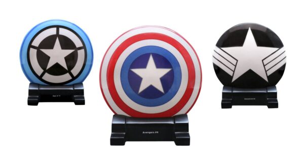 PORCELAIN SHIELD COLL CPT AMERICA COMIC BMB ( EACH )