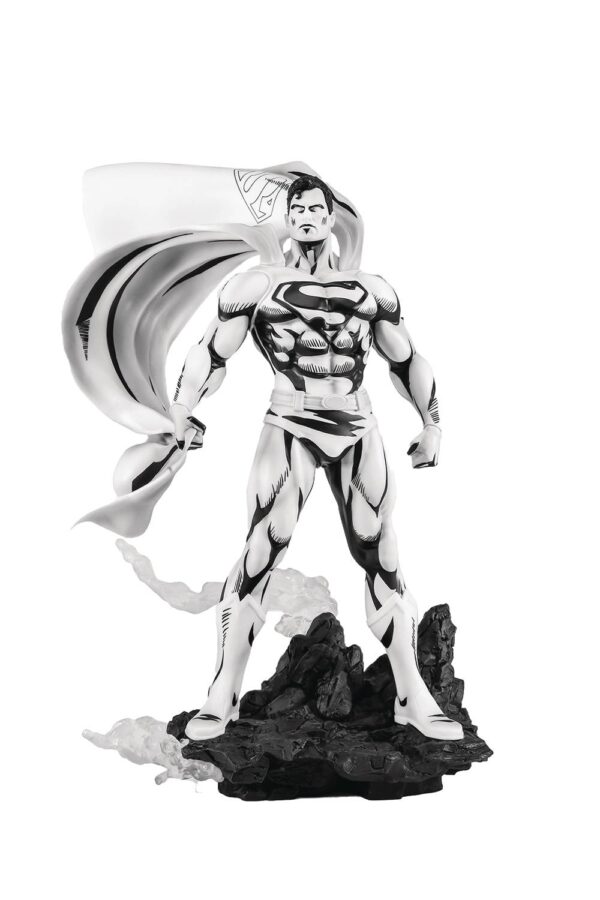STL277967 SDCC 2024 DC HEROES SUPERMAN B&W PX PVC 1/8 STATUE
