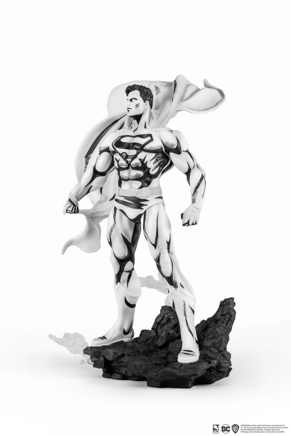STL277967_4 SDCC 2024 DC HEROES SUPERMAN B&W PX PVC 1/8 STATUE