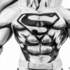 STL277967_8 SDCC 2024 DC HEROES SUPERMAN B&W PX PVC 1/8 STATUE