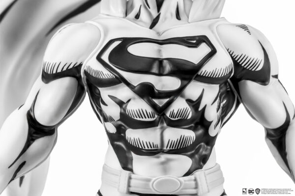 STL277967_8 SDCC 2024 DC HEROES SUPERMAN B&W PX PVC 1/8 STATUE