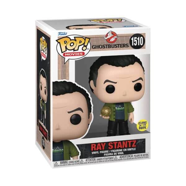 POP MOVIES GHOSTBUSTERS RAY VIN FIG ( GLOW IN THE DARK )