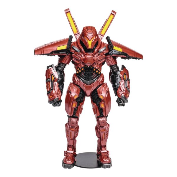 STL286929 DC BLUE BEETLE MOVIE CARAPAX 7IN SCALE MEGA AF