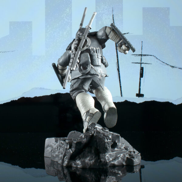 STL287851_2 TMNT GALLERY LAST RONIN B&W VARIANT PVC STATUE