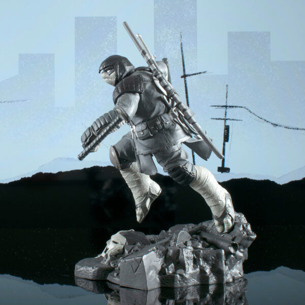 STL287851_3 TMNT GALLERY LAST RONIN B&W VARIANT PVC STATUE
