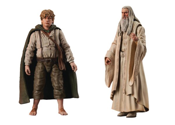 LORD OF THE RINGS SARUMAN THE WHITE SERIES 6 DLX AF