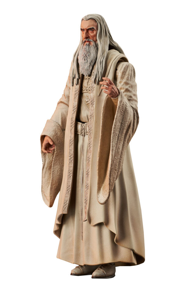 LORD OF THE RINGS SARUMAN THE WHITE SERIES 6 DLX AF