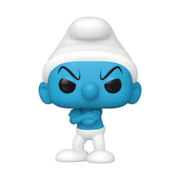 POP TV SMURFS GROUCHY SMURF VIN FIG