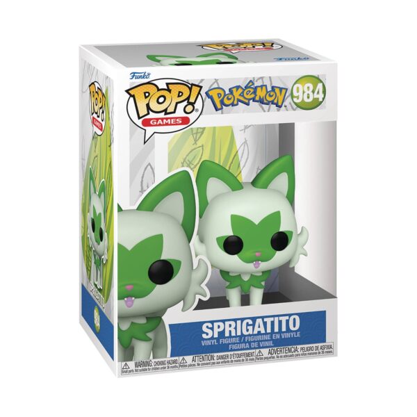 STL296273 POP GAMES POKEMON SPRIGATITO VIN FIG