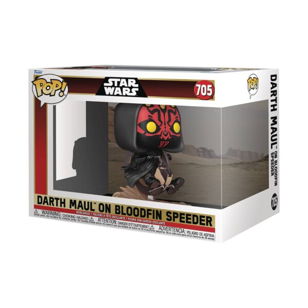 POP RIDES DLX STAR WARS DARTH MAUL ON BLOODFIN VIN FIG