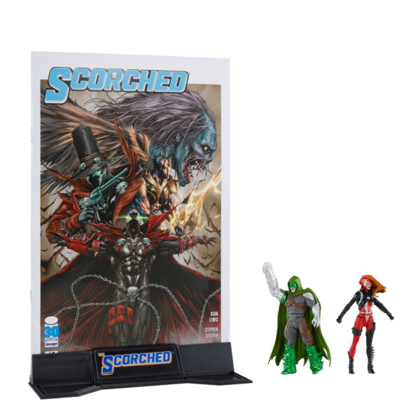 STL298969_2 SPAWN WV2 SHE-SPAWN & CURSE 3IN AF W/COMIC 2PK