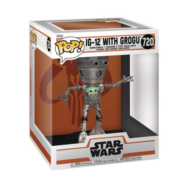 STL300720 POP DELUXE MANDALORIAN S10 GROGU IG 12 VIN FIG
