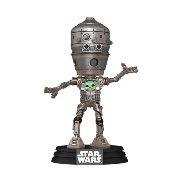 STL300720_1 POP DELUXE MANDALORIAN S10 GROGU IG 12 VIN FIG