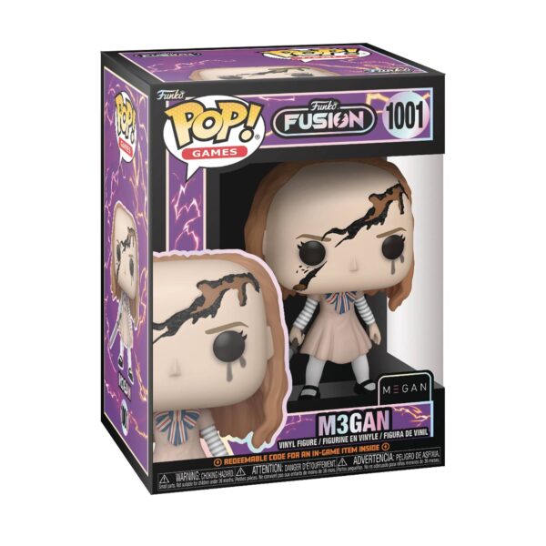 STL301438 POP GAMES FUNKO FUSION M3GAN BATTLE DAMAGE VIN FIG