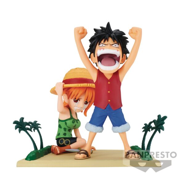 ONE PIECE WCF LOG STORIES LUFFY & NAMI FIG