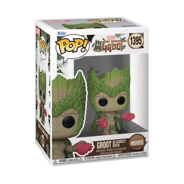 STL303556 POP MARVEL WE ARE GROOT SCARLET WITCH VIN FIG
