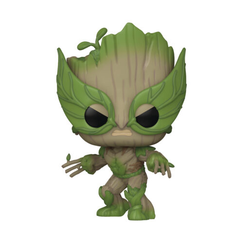 STL303557_1 POP MARVEL WE ARE GROOT WOLVERINE VIN FIG