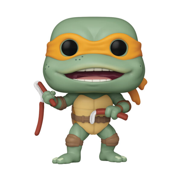 STL303598_1 POP MOVIES TMNT MICHELANGELO SAUSAGE LINK NUNCHUCKS VIN FIG
