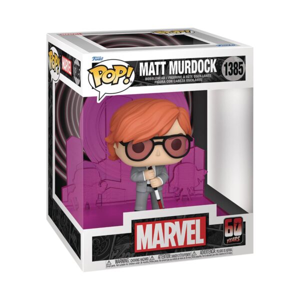 STL303680 POP DELUXE DAREDEVIL 60TH MATT MURDOCK W RADAR VIN FIG